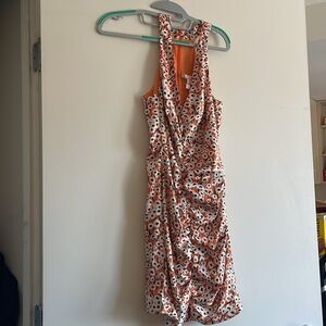 HUTCH Anthropologie
Campbell dress orange daisy fields satin XS